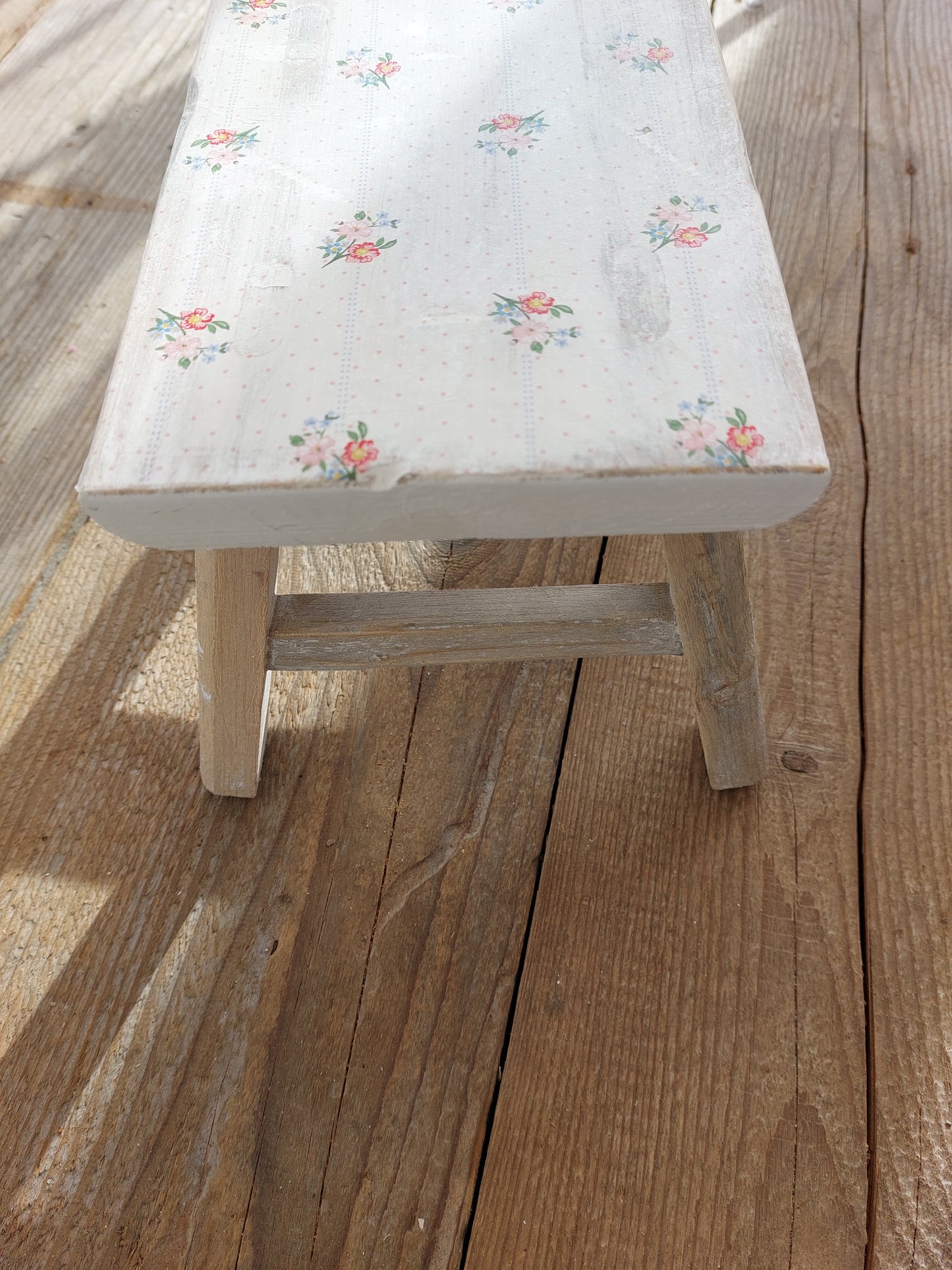 Schemel Shabby Blümchen