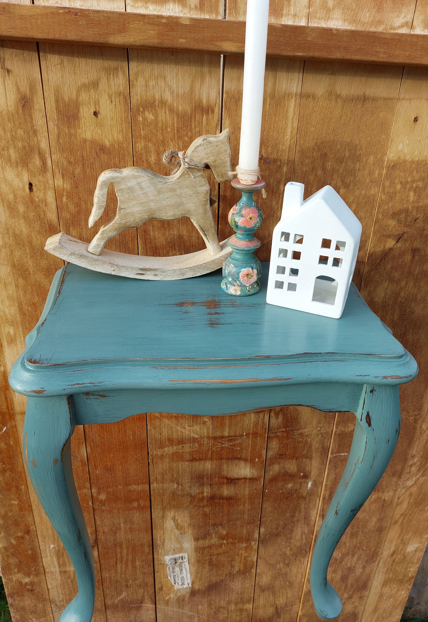 Wandregal Wandtisch Shabby grünblau